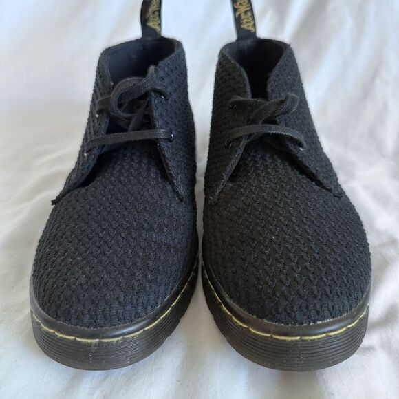 DR. MARTEN'S Daytona sz 6 Womens Black Fabric Chukka Boots - EUC - Picture 3 of 11